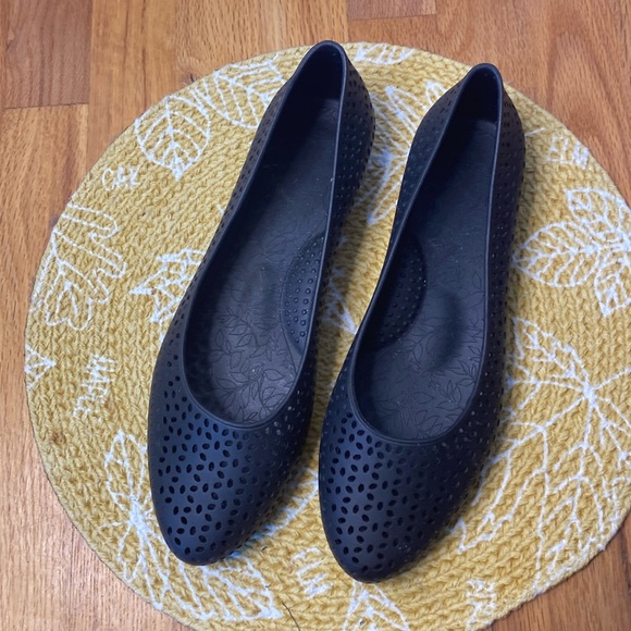 OKABASHI Women's Samantha Slip-On Ballet Flat Sz 11 Black Daily w/Arch Support - Picture 1 of 4
